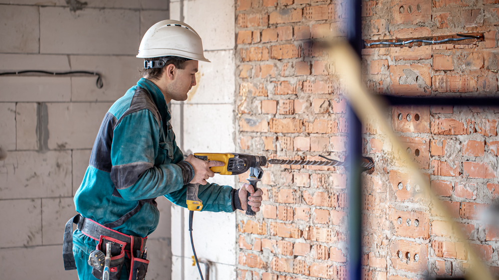 Using an Impact Driver to Drill Into Concrete
