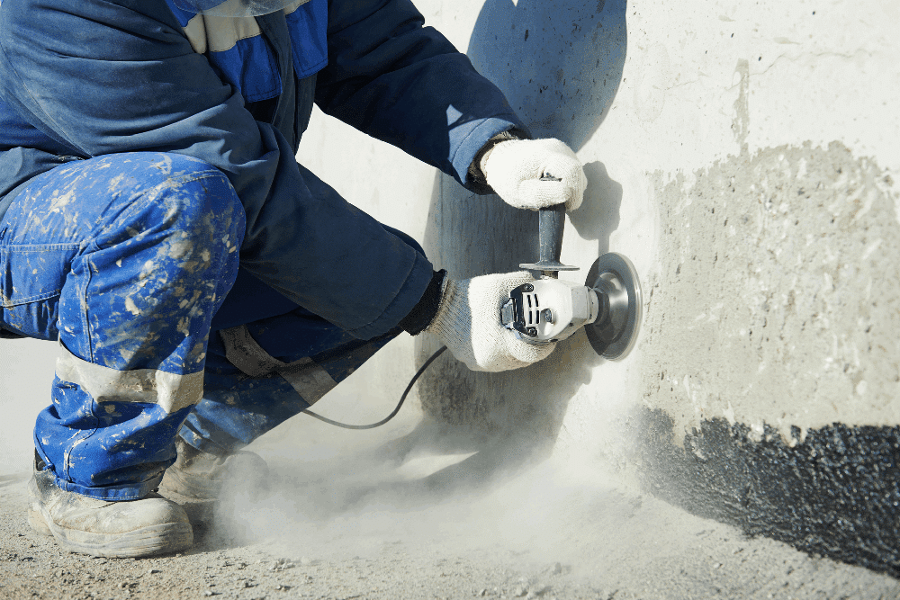 Angle Grinder Concrete Grinding